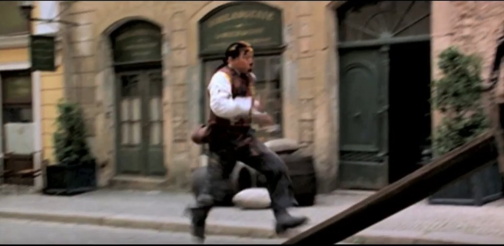 Die Neißestraße als Filmkulisse: Aufnahme von 2004 für "In 80 Tagen um die Welt"